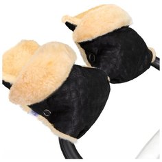 Муфта-рукавички для коляски Esspero Carina (100% овечья шерсть) (Black)