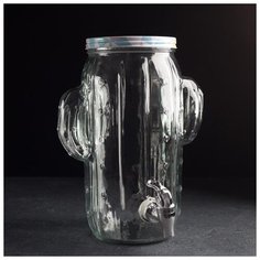 Кувшин с краником "Тропики" 4 л, 21х14х30 см 4594867 Сима ленд