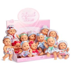 Berjuan Berjuan Куклы Берхуан (Бержуан) (Berjuan Expositor Peque Baby Sin Pelo 12 Unidades) Пупсы в костюмах 20 см