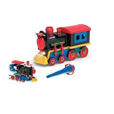 Детский развивающий конструктор PlaySmart Паровоз (со звуковыми и световыми эффектами)
