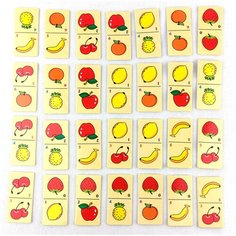 "Игра - Домино деревянное ""Фрукты"" в деревянной коробке." Tong DE