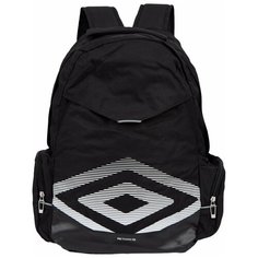 Спортивный рюкзак Umbro Pro Training 2.0 Large Backpack с карманом для бумажника. Большой рюкзак Umbro для тренировки с 2 боковыми карманами, черно- белый, 25 литров, 45 х 30,5 х 22,5 см