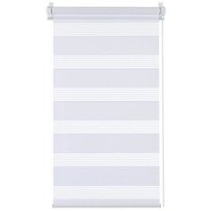 Штора рулонная день/ночь "бейс белый" 80*160 СМ (миниролл) Decofest