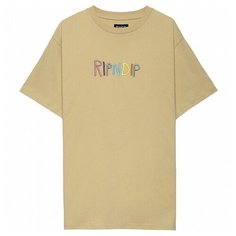 Футболка RIPNDIP EMBROIDERED LOGO TEE размер L, tan