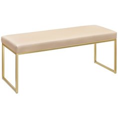 Банкетка ALBA золотая/экокожа Light Beige Greenween