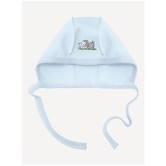 Чепчик Наша мама размер 35-38(56), голубой