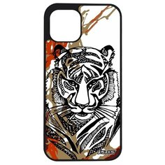 Защитный чехол на смартфон // iPhone 12 Mini // "Тигр" Тайга Африка, Utaupia, цветной