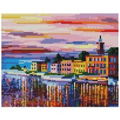 Мозаика в пакете 20*25 см Белоснежкка 404- ST- PS Озеро Комо - Белладжио Белоснежка