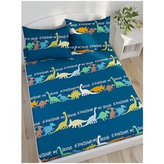 Простынь на резинке "Pangolin" натяжная 140х200 см 2- спальная Сказка