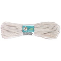 Elfe Шнур бельевой, полипропиленовый с сердечником D 5 мм, L-20 м, белый Elfe
