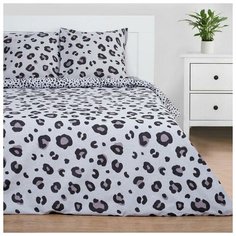 Постельное белье "Этель" Дуэт Лео (вид 2) 143*215 см - 2 шт, 220*240 см, 70*70 см - 2 шт, бязь 125гр/м2 6771552