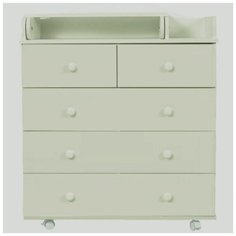 Комод "Фортуна Плюс" 5 ящ. (арт.84) ЛДСП 800/5 (слоновая кость) Топотушки