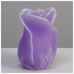 Свеча фигурная ароматическая "Роза", 8х12,5 см, фиолетовый 5532625 RAK Trend Decor Candle