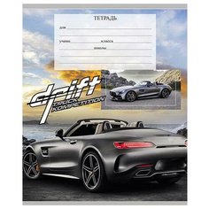 Тетрадь в клетку Проф-пресс Авто и горы 12-3991, 12 листов (черная) 10 шт.