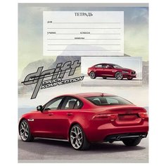 Тетрадь в клетку Проф-пресс Авто и горы 12-3991, 12 листов (красная) 10 шт.