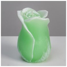 Свеча фигурная ароматическая "Роза", 8х12,5 см, зеленый 5532628 RAK Trend Decor Candle