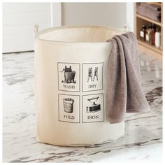 Корзина текстильная Этель "Wash&dry", 45*55 см 6489225