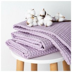 Полотенце вафельное банное Этель "Boho" 67*140 см, цв. сиреневый, 100% хл, 290 гр/м2 6243526