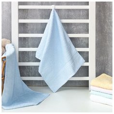 Полотенце махровое Этель "Минимализм" цв.голубой, 33*72 см, 320 гр/м2, 100% хлопок 6787576