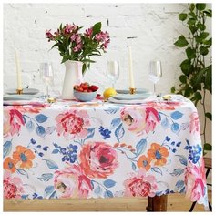 Скатерть Доляна "Акварель" 150*260 +/- 2 см, 100% п/э 6981138