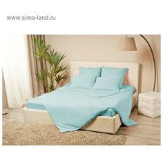 Простынь на резинке Купу- Купу 90х200/20см, голубой, трикотаж 130г/м хл100% 1089221 Kupu Kupu