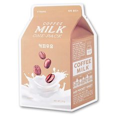 APieu Тканевая маска для лица с экстрактом кофейных зерен Coffee Milk Pack, 21г