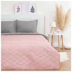 Покрывало LoveLife 1,5 сп "Кофейная клетка" 145*210 см,100% п/э, микрофибра 6937918