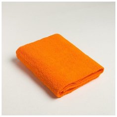 Полотенце махровое Экономь и Я 50х90 см, цв. оранжевый, 100% хлопок, 320 гр/м2 6957324