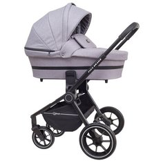 Универсальная коляска RANT Flex Grand (3 в 1), Mercury Grey, цвет шасси: черный РАНТ