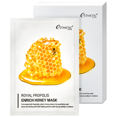 Esthetic House Тканевая маска для лица с экстрактом мёда и прополиса Royal Propolis Enrich Honey Mask, 25мл