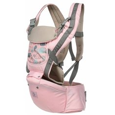 Эрго рюкзак хипсит кенгуру / рюкзак-слинг для новорожденных/ кенгуру для переноски/ рюкзак-переноска (розовый) Aiebao