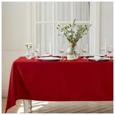 Скатерть "Этель" Elegance 150*250 +/-3см, цв.бордовый, пл. 192 г/м2, хл с вгмо