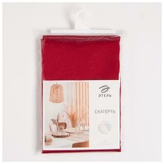 Скатерть "Этель" Cozy 150*110 +/-3см, цв.бордовый, пл. 192 г/м2, хл с вгмо