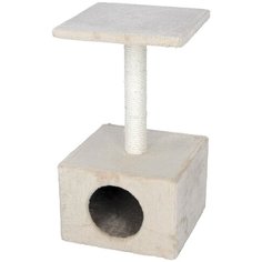 Дом-когтеточка AMETHYST для кошек,30Х30Х55 см, бежевый Lilli Pet