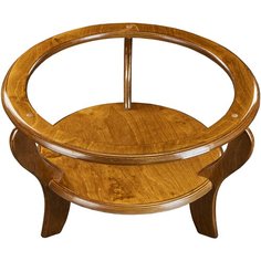 Деревянная подставка для цветов - Тм-2 цв. "Светлый дуб", h-300mm, d-500mm. Полка под горшок: d-370mm Аква Сервис