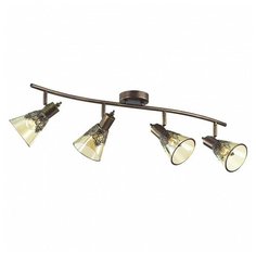 Спот Favourite, 4х40W, золото, размеры (мм)-775x180x180, плафон - коньячный