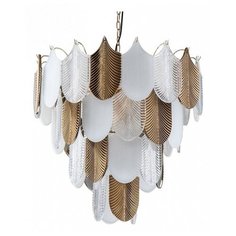 Подвесная люстра Escada, 16х40W, золото, размеры (мм)-660x1300, плафон - белый, золото