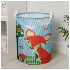 Корзина для белья "Дивный лес" 35х45 см. с затяжкой 5470021 Сима ленд