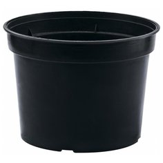 Горшок Сибртех 64392, 16.5 х 13.5 см черный