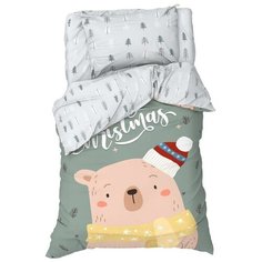 Постельное белье Этель 1.5 сп Happy bear , 143*215 см, 150*214 см, 50*70 см -1 шт,100% хл, бязь 7115433