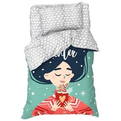 Постельное белье Этель 1.5 сп Hello winter, 143*215 см, 150*214 см, 50*70 см -1 шт,100% хл, бязь 7115431