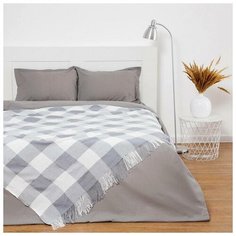 Плед "Этель", 200х205 см, серый 6030032