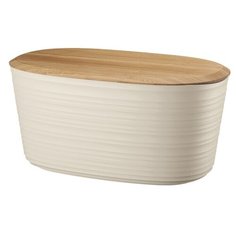Хлебница с бамбуковой крышкой Tierra 10 л бежевая, Guzzini