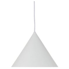 Лампа подвесная Benjamin XL, белая матовая, белый шнур, Frandsen