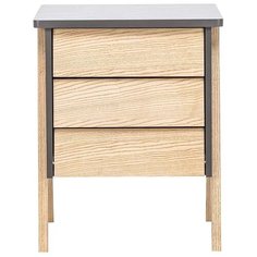 Тумбочка Leset Сканди 3 ящ. Серый ясень/Дуб