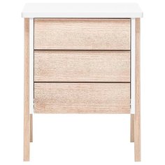 Тумбочка Leset Сканди 3 ящ. Молочный дуб