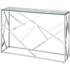 Консоль АРТ деко 115*30 серебро Stool Group