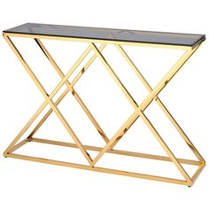 Консоль инсигния 115*30 золото стекло smoke Stool Group