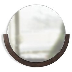 Зеркало настенное Mira D57 см темное дерево, Umbra