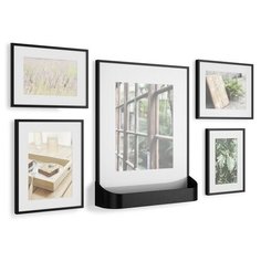 Набор из 5 фоторамок черный, Umbra